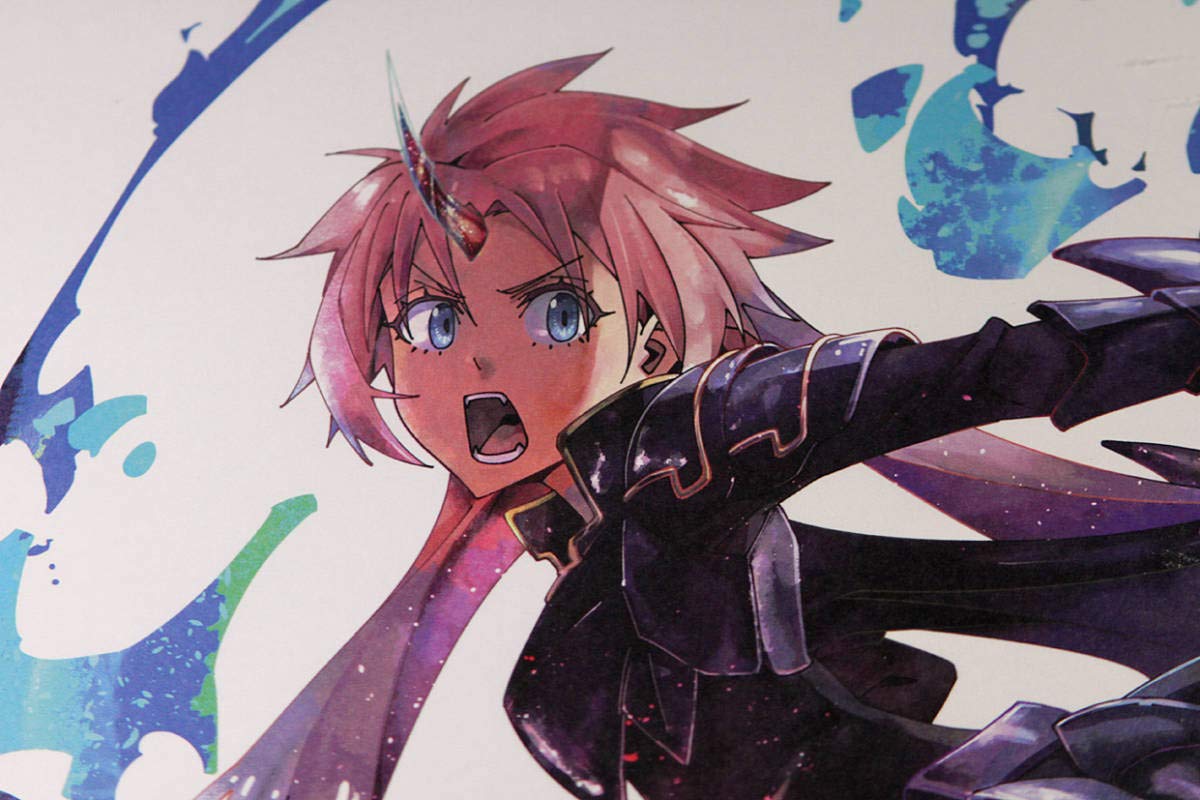 黒騎士と白の魔王×転生したらスライムだった件直筆サイン色紙