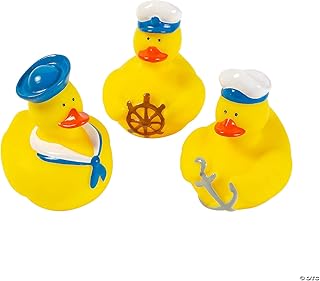 Fun Express Nautical Sailor Hat Rubber Ducks (Set of 12 Duckies) Party Favors and Suppliesâ€¦