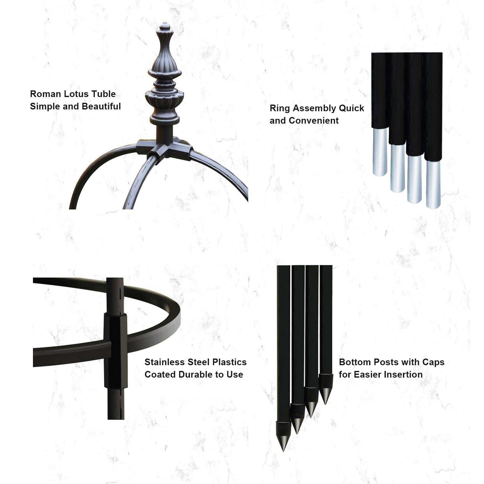 Système De Support Pour – Treillis De Vigne Grimpante, Cadre De Support Pour D'intérieur | Outils De Jardinage – Grille Extensible Pour – Support Résistant Aux Intempéries Pour