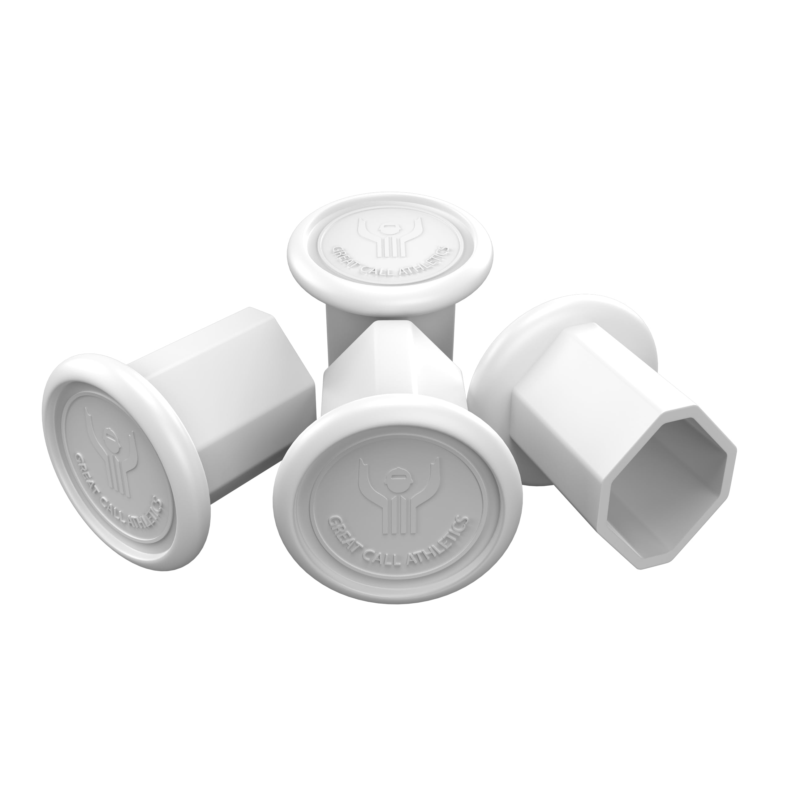 Great Call Athletics | 4 Pack Pro Lacrosse Butt End Caps Universal Fit All Shafts Mens Attack Defense Goalie Rubber Grip NFHS