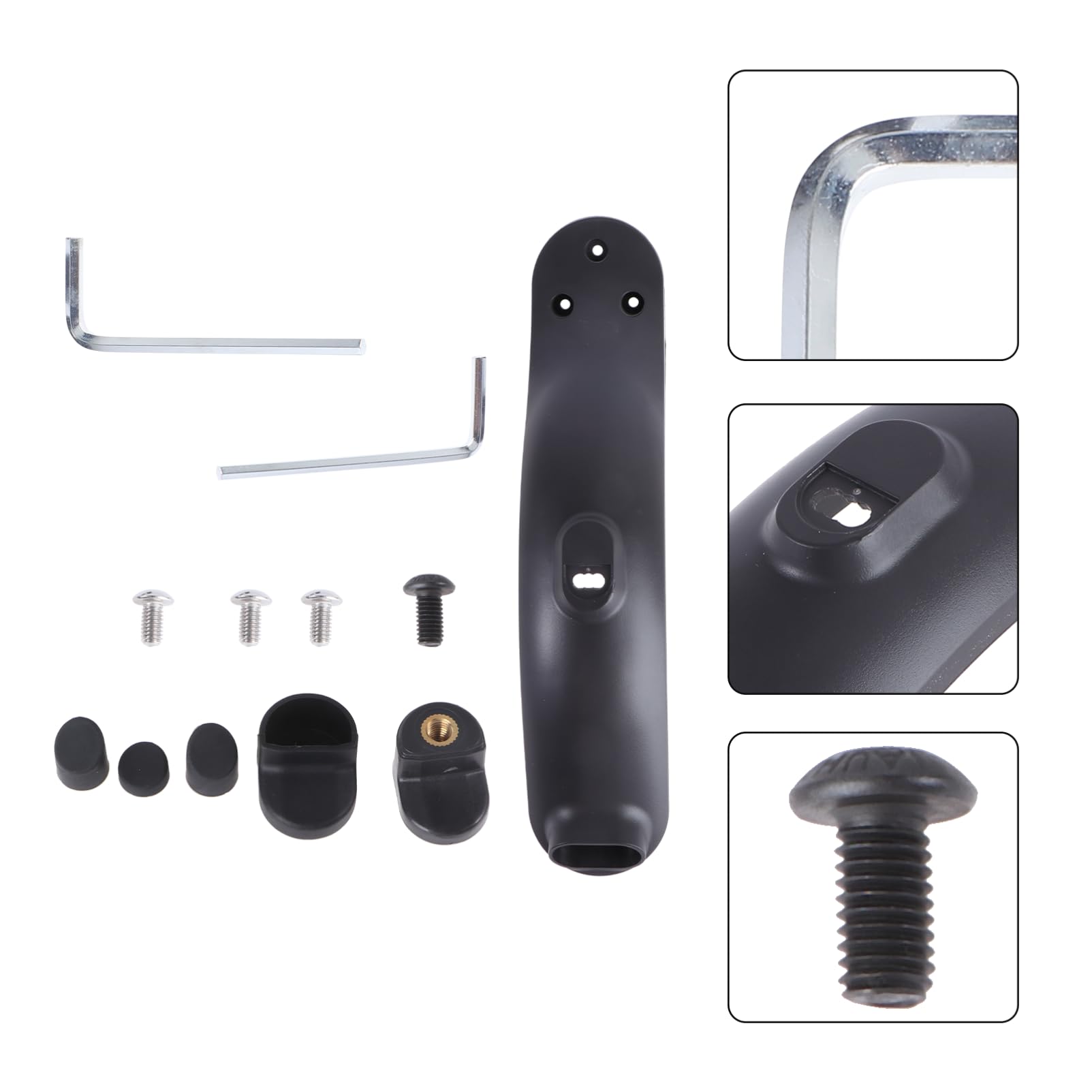 Toddmomy 2 Paraspruzzi Posteriore per Monopattino Elettrico con Gancio e Kit Sostituzione Accessori per Facile Installazione Unico e Antispruzzo