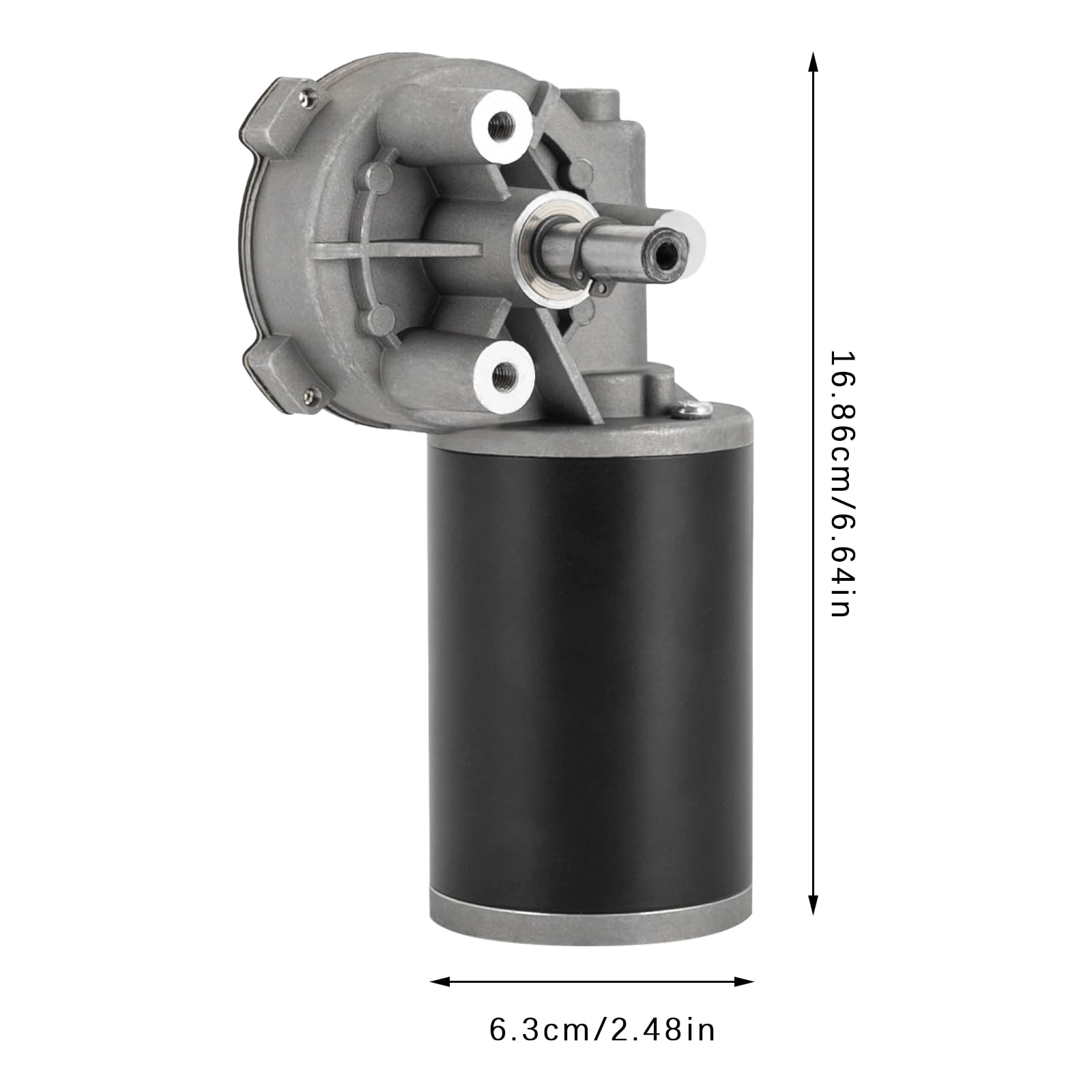 Moteur à engrenages DC, 80W 24V 220 tr/min Moteur à engrenages CC, couple élevé Moteur électrique synchrone à engrenages avec direction gauche/droite (sélectionnable) pour machines convoyeurs (droite)