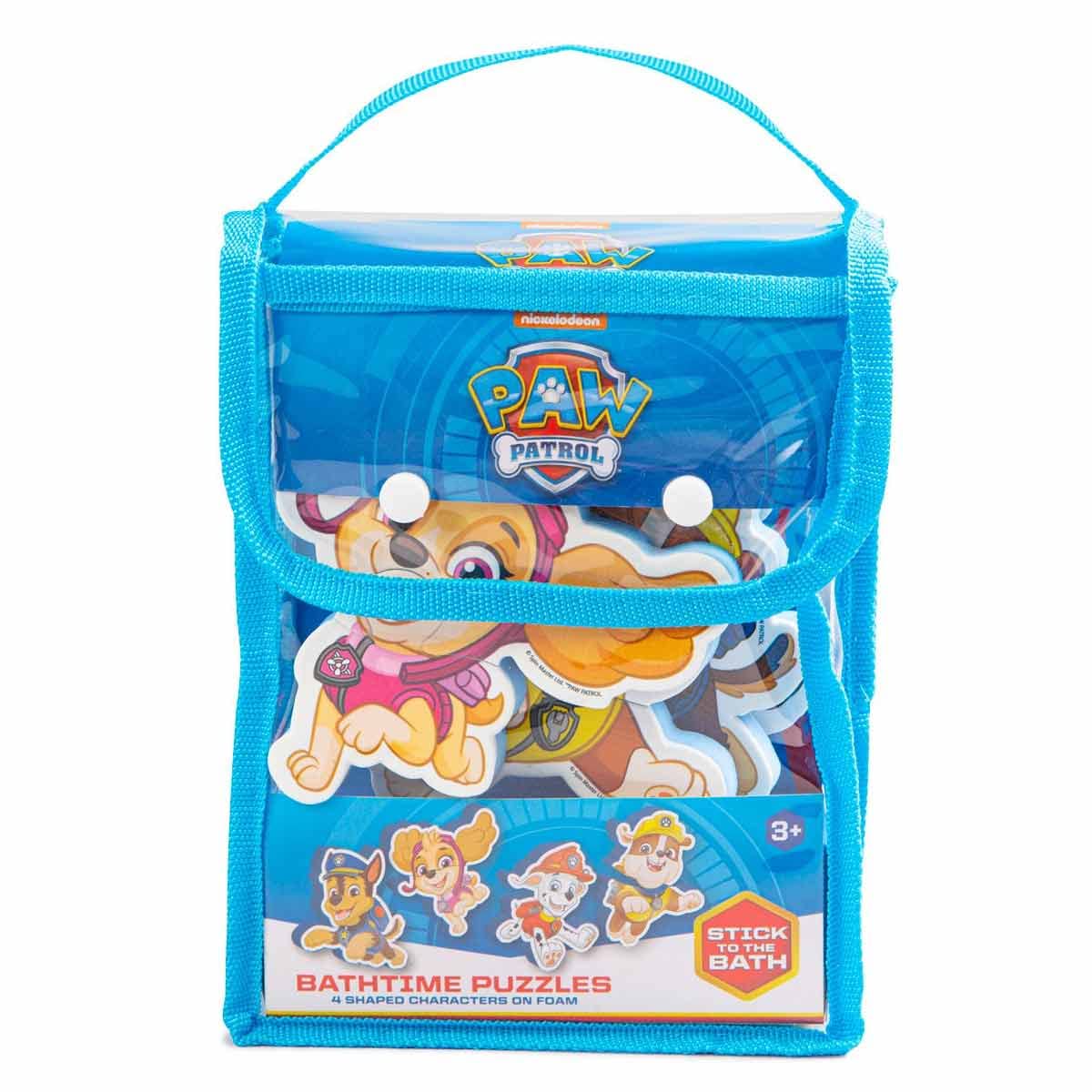 Paw Patrol Set of 4 Shaped Characters Bath Time Foam Puzzles for Kids