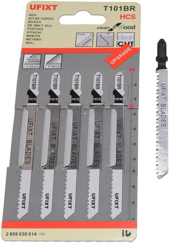 Jigsaw Blades T101BR for Down Cutting Laminates and Veneers High Carbon