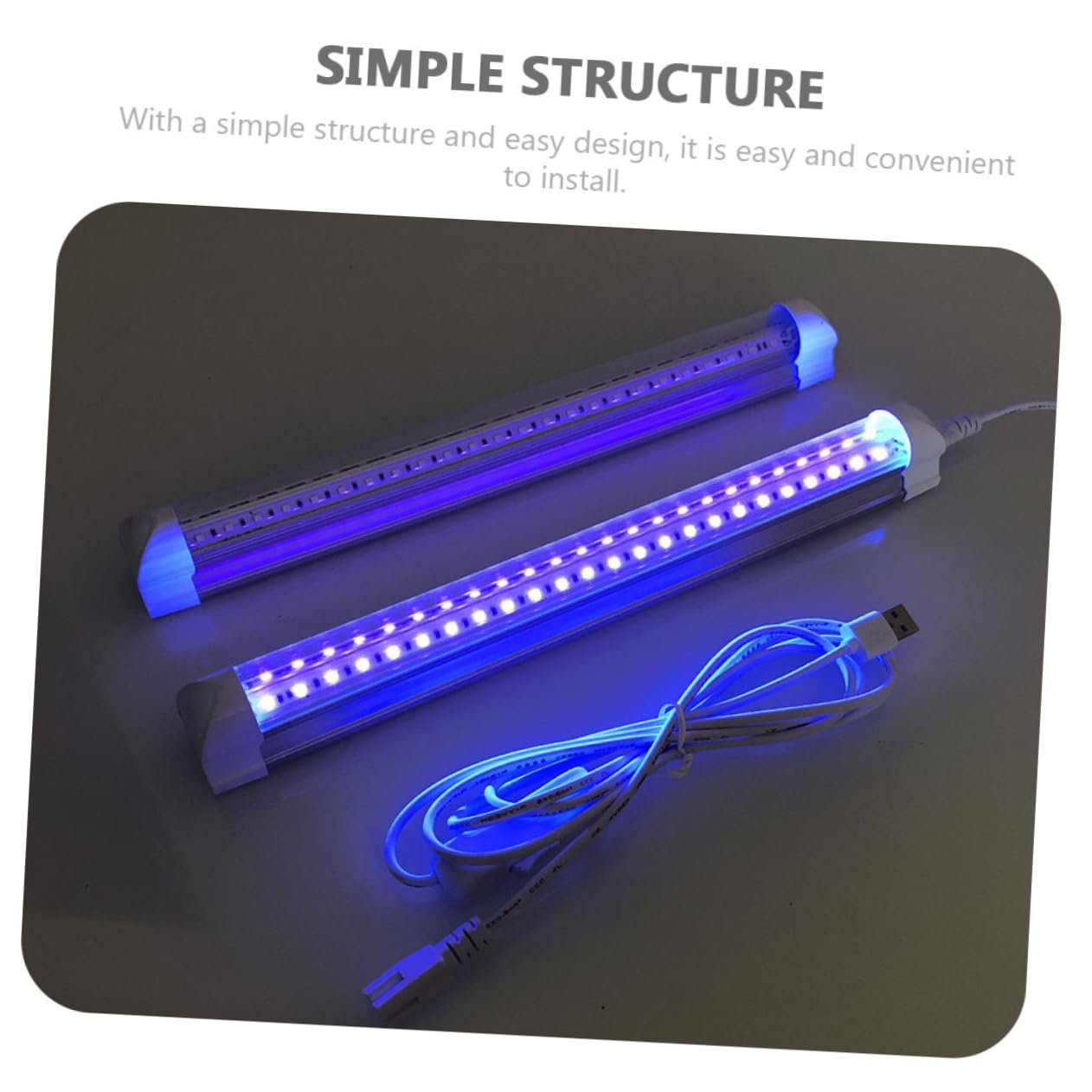 CATIEBYE Led Black Light Bar Uv Decorative Light for Parties Ktv and Home Use USB Design Strong and Build for and Fluorescent Displays