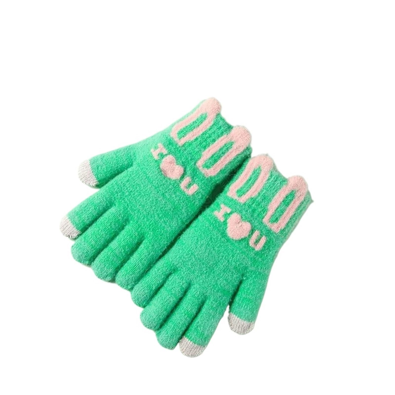 Guantes Running Guantes Cálidos De Punto De Invierno For Bicicleta Deportiva, Guantes Con Pantalla Táctil De Cinco Dedos Guantes Deporte Hombre
