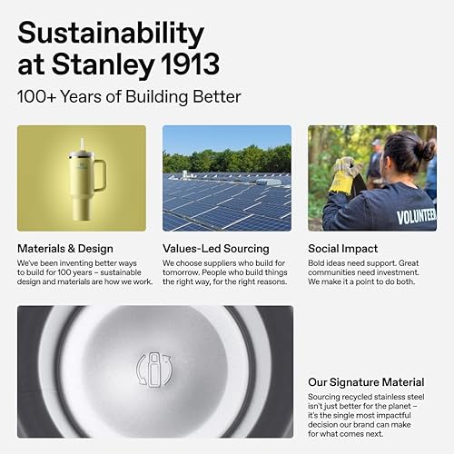 Miniatura 9 de Stanley IceFlow 2.0 - Vaso con pajilla abatible con asa, 30 onzas, tapa giratoria y popote abatible, botella de agua resistente a fugas, acero