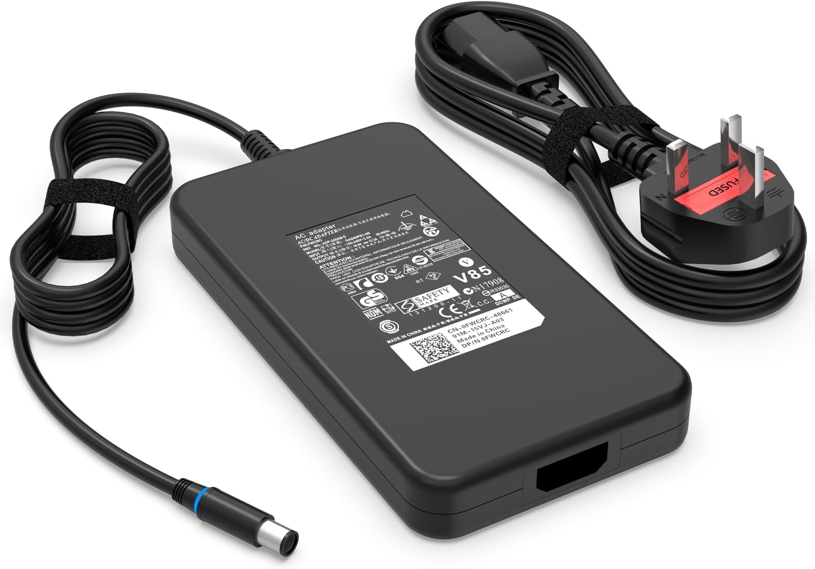 240W AC Adapter Compatible with Dell Precision 7670 7680 7770 7780 Alienware M17 M15 M17x x17 x16 x15 17 15 Area 51m,Compatible with Dell G15 G16 G3 G5 G7 Gaming Laptop Power Supply Adapter