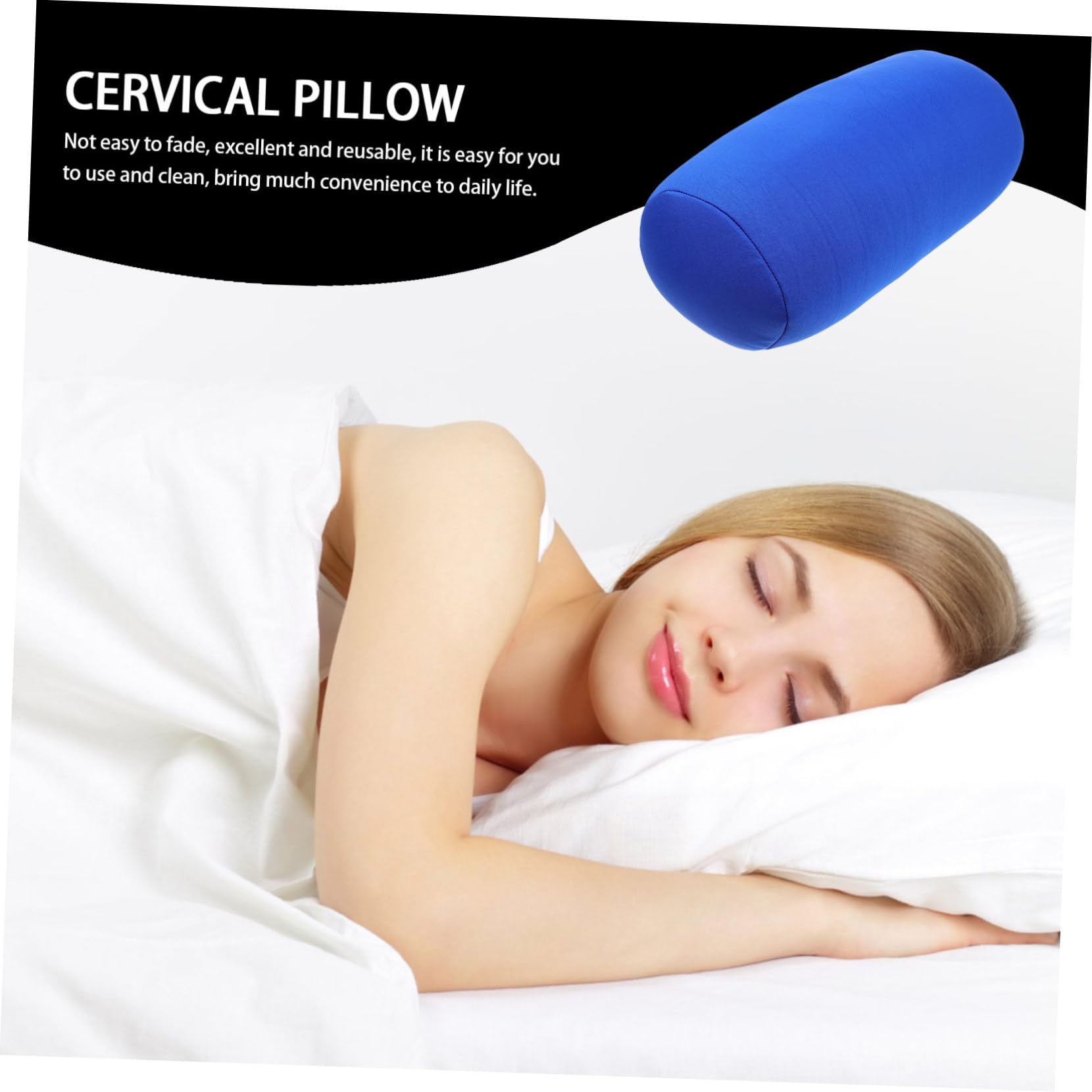 OUNONA Almohada Cervical Enrollable Almohada De Viaje para Cuello Accesorio para Dormir