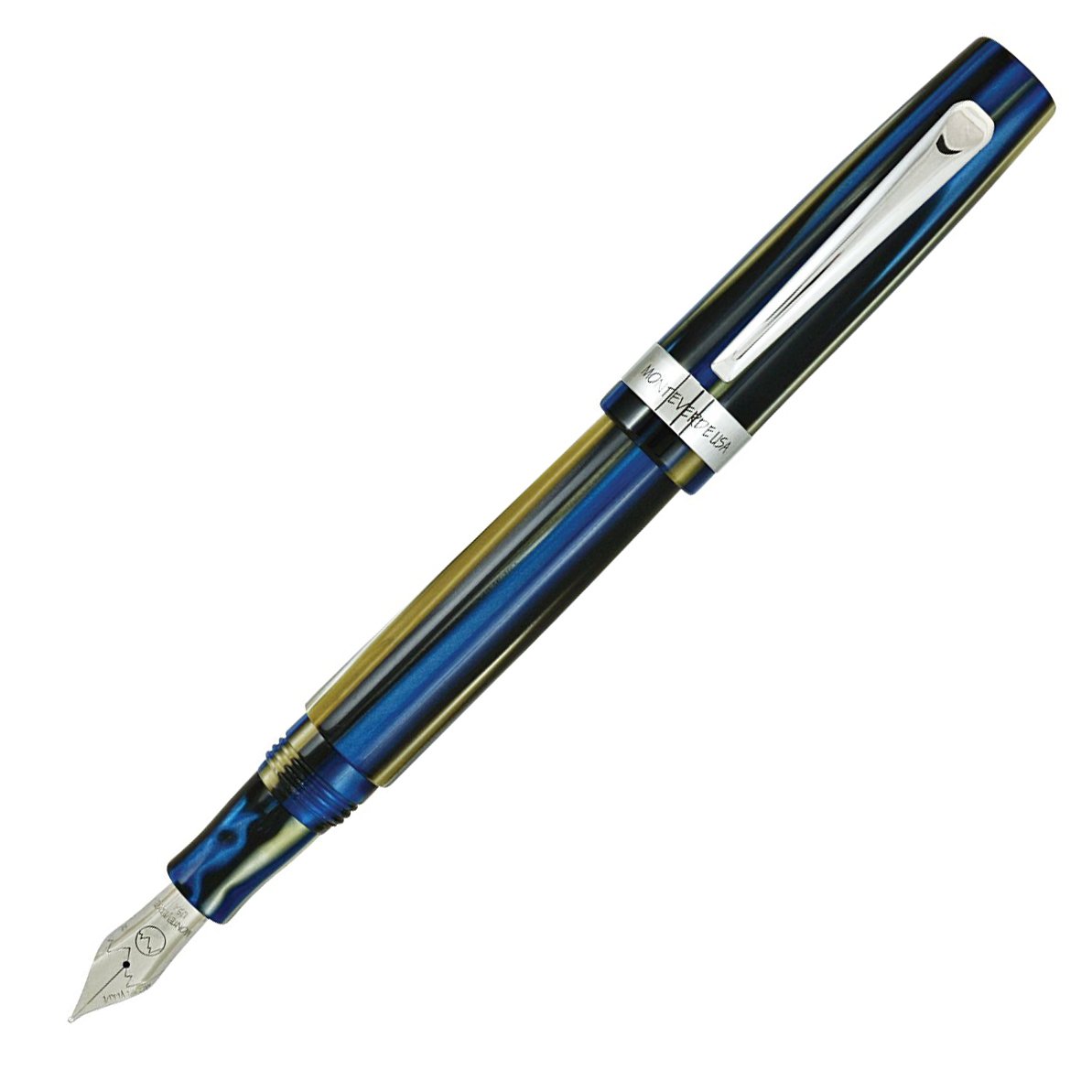 Monteverde"F" Giant Sequoia Fountain Pen - Blue