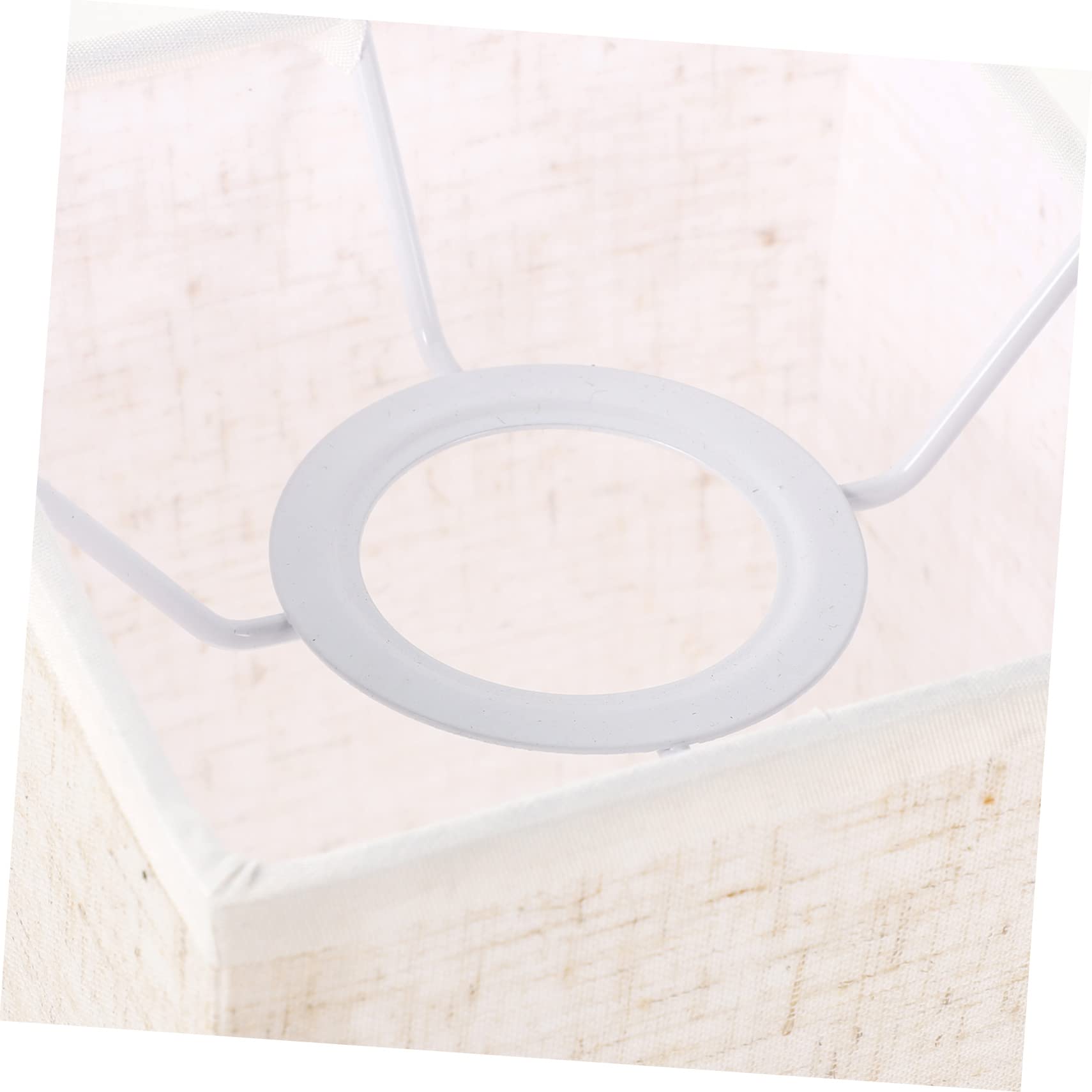 Pantalla de Lámpara de Tela Beige Base E27, Diseño Retro para Luz de Escritorio y Ambiente Cálido en Cocina o Hotel