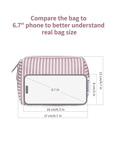 Miniatura 353 de Narwey Cute Cheetah Makeup Bag Travel Cosmetic Bag Organizer Toiletry Bag Make Up Bags with Compartments for Women Girls (Large, Black Leopard)