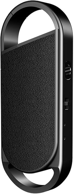 Chaveiro gravador de voz digital, gravador ativado por voz, ditafone de áudio HD, leitor de MP3, redução de ruído, bateria recarregável, gravador de áudio chaveiro para palestra, entrevista, reunião. (16 GB)