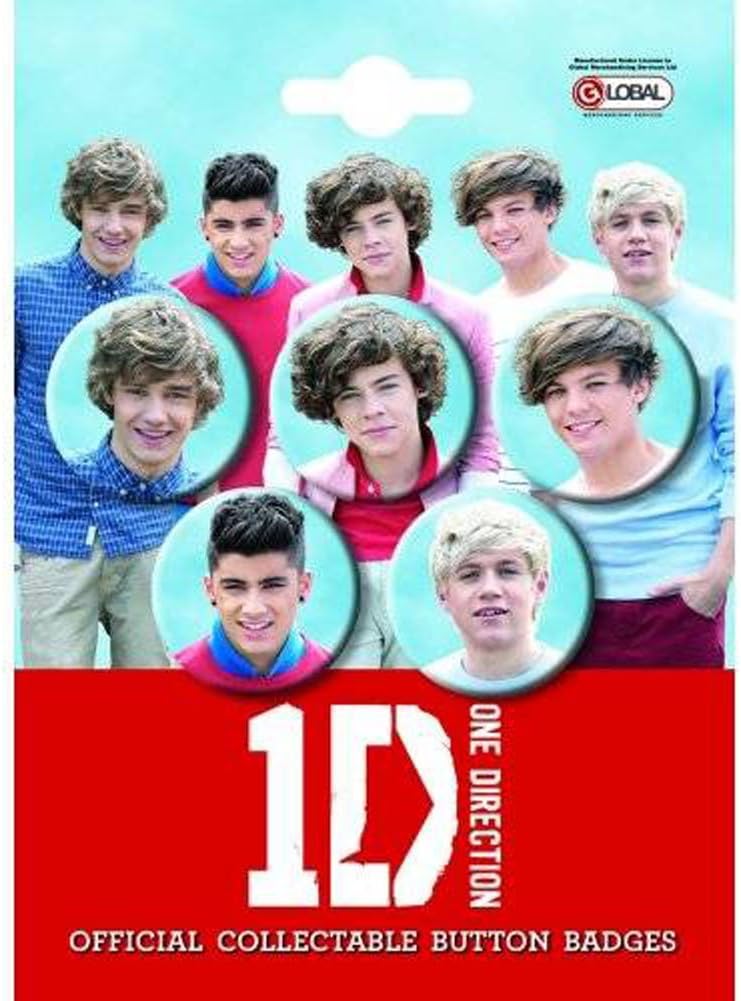 One Direction - Badge Set Band (in 2,5 cm)