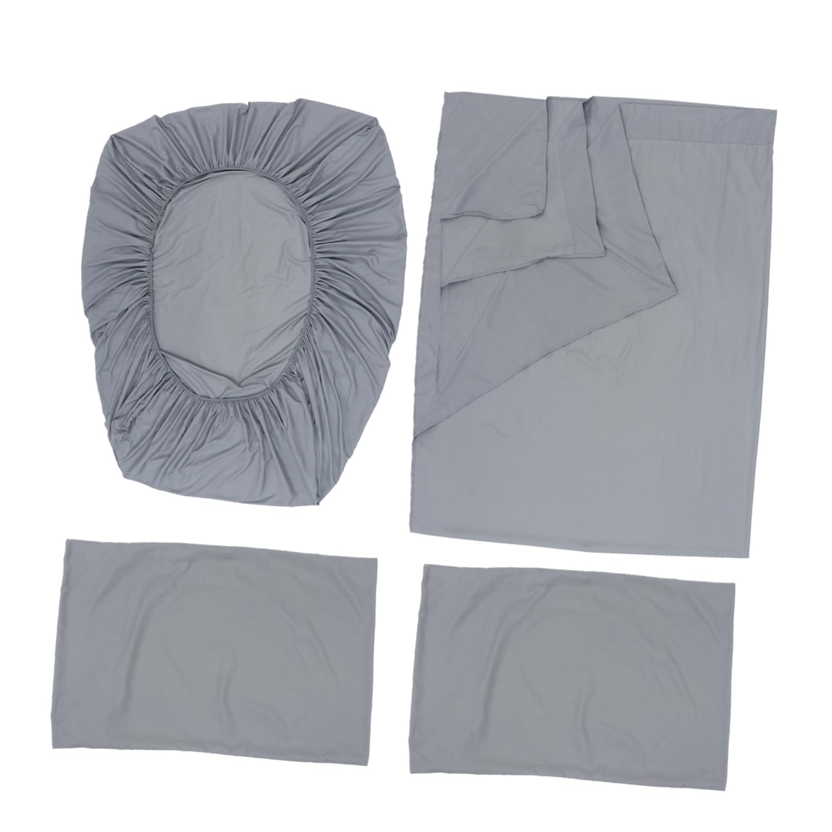 Linge de lit queen parure de lit 4 pièces housse de couette drap-housse uni