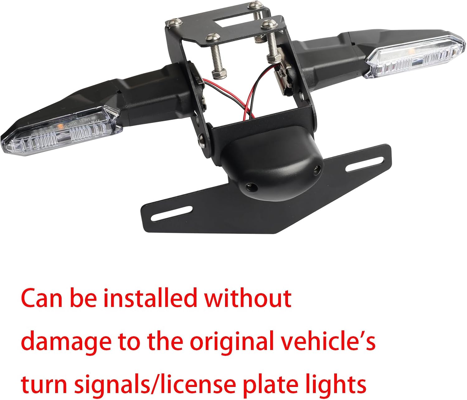 Tail Tidy Kit for Z900 2017-2024 ZH2 2017-2025 Fender Eliminator Kit equipped foldable License Plate Holder, License Plate Light, PLUG&PLAY Turn Signal Lights