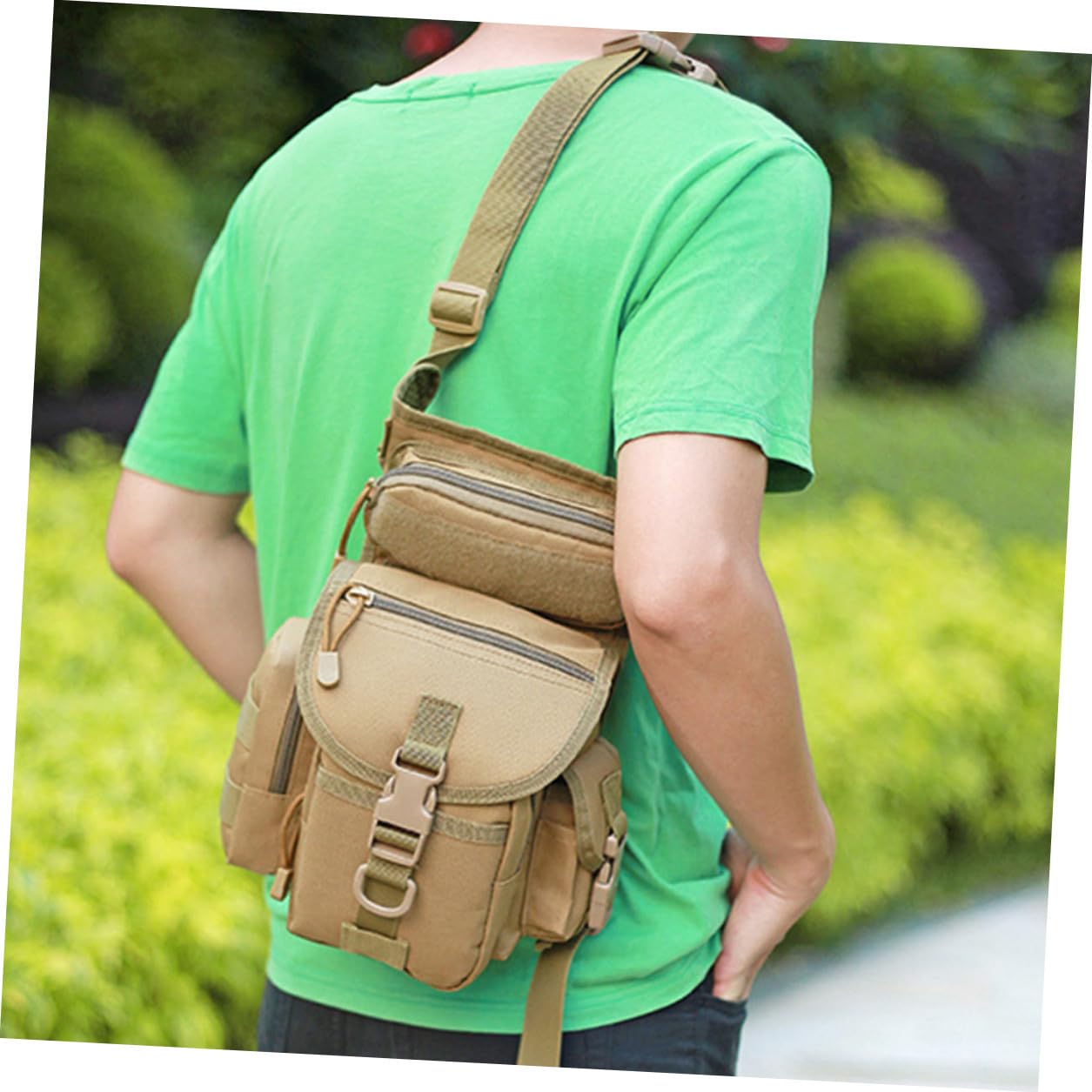 Zerodeko Outdoor Beintasche aus Oxford Gewebe mit Verstellbarem Hüftgurt Multifunktionale Oberschenkel und Hüfttasche für Motorrad Angeln und Outdoor Sport
