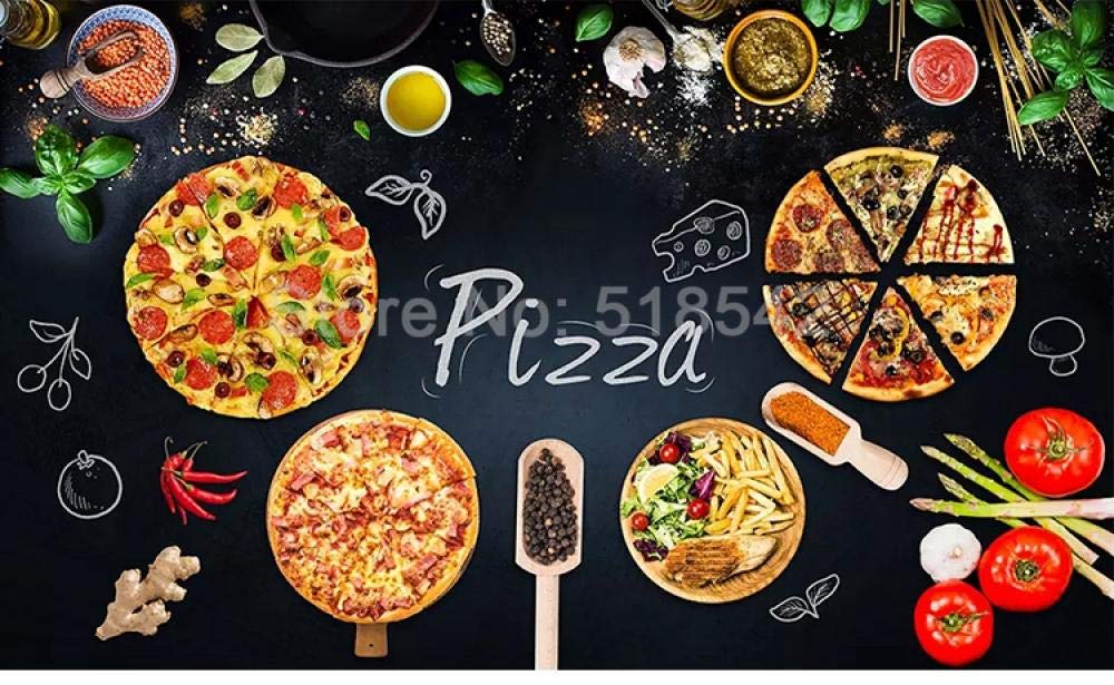 Mural personnalisé pizza shop pour rénover un mur de restaurant et habiller un café