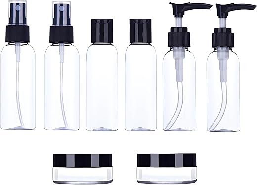 Hian Travel Bottles Kit, Portable Refillable Toiletry Containers Set for Lotion, Shampoo, Cream, Soap | Compact and Conven...