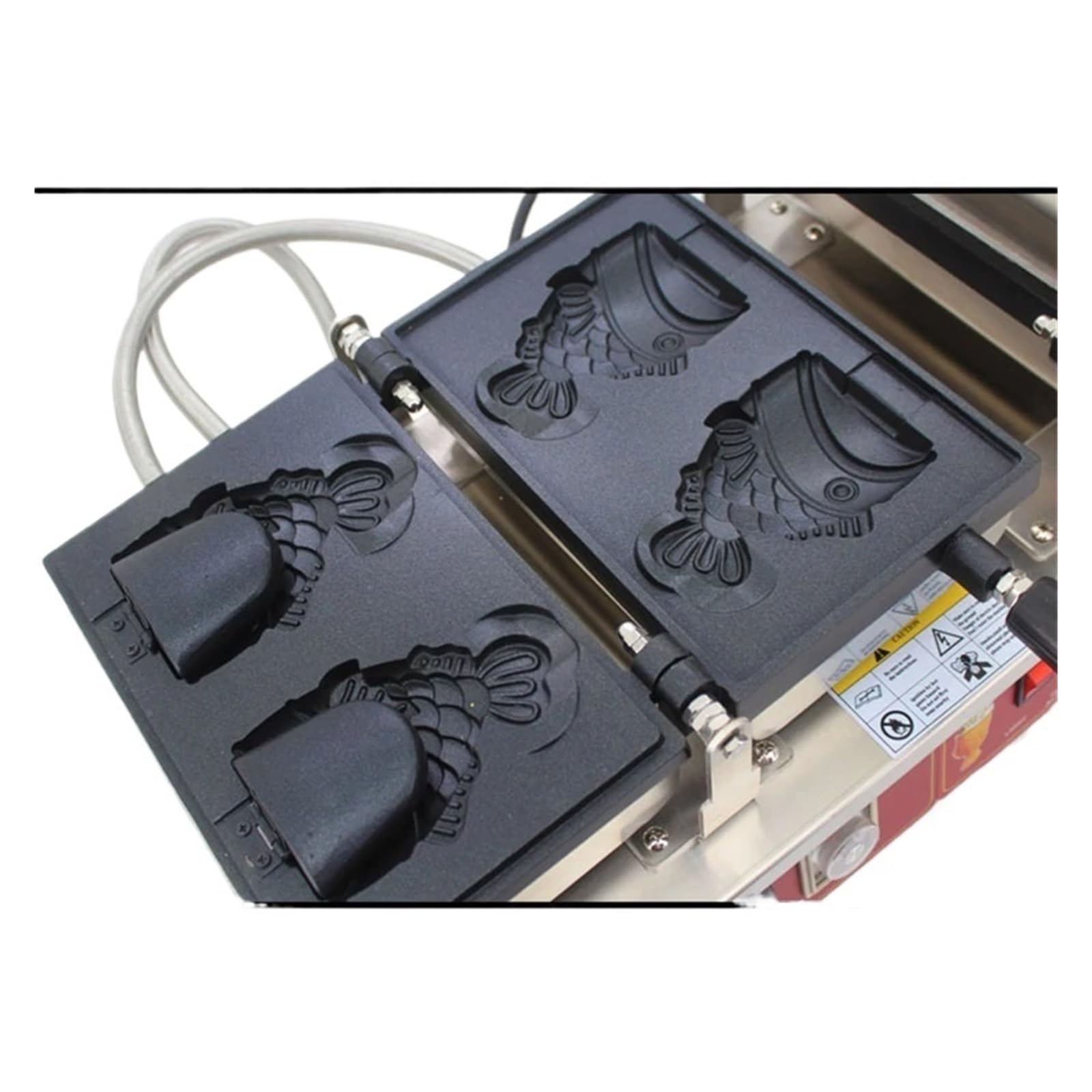 Máquina Comercial For Hacer Wafles Taiyaki Con Forma De, For Helados Boca Abierta, For Conos Pescado En Equipos Catering Calentamiento Uniforme Y RáPido