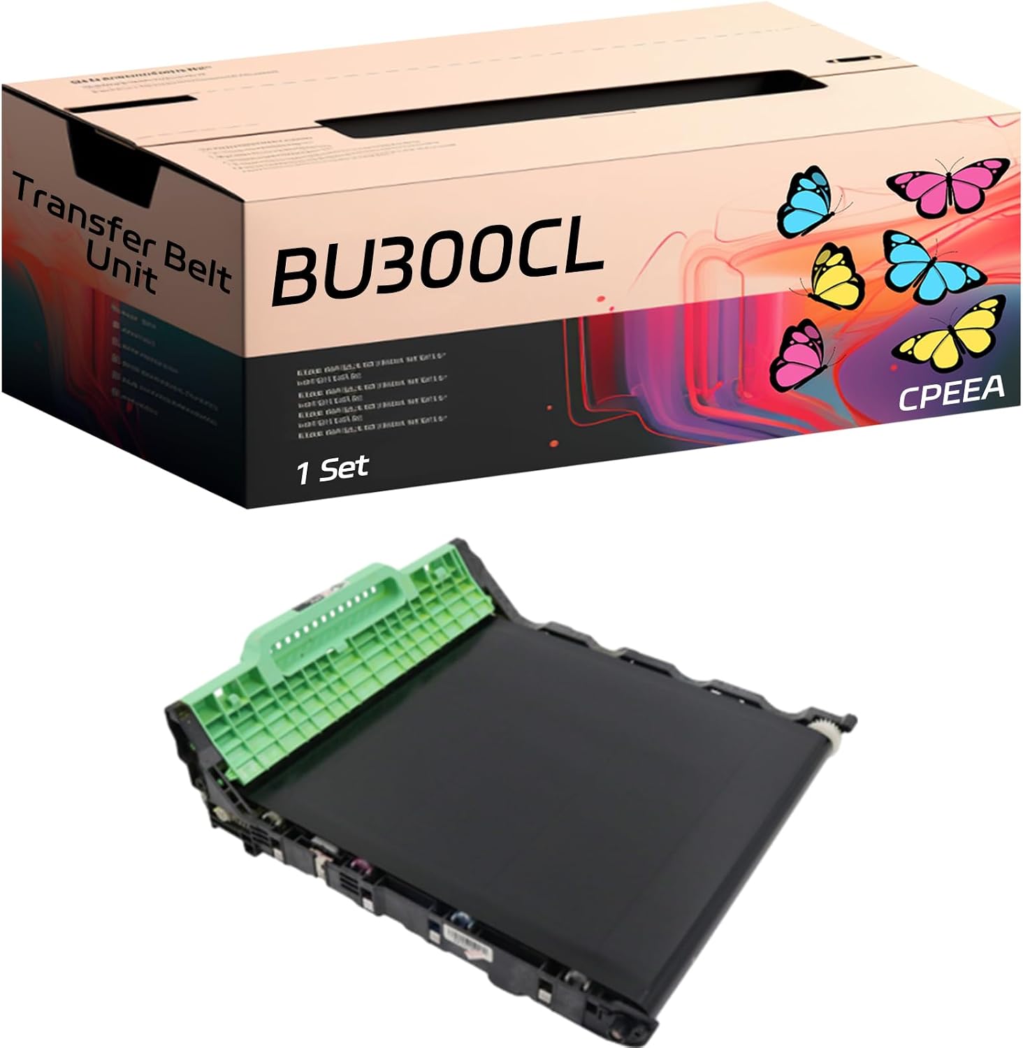 Compatible for Brother BU300CL Transfer Belt Unit Work for Brother HL-4150CDN HL-4570CDW HL-4570CDWT Printers, with Chip, High Yield 50000 Pages, Clear Printing (2 Set)