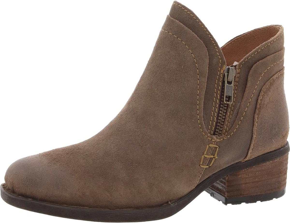BORN Womens Malta II Zipper Suede Booties