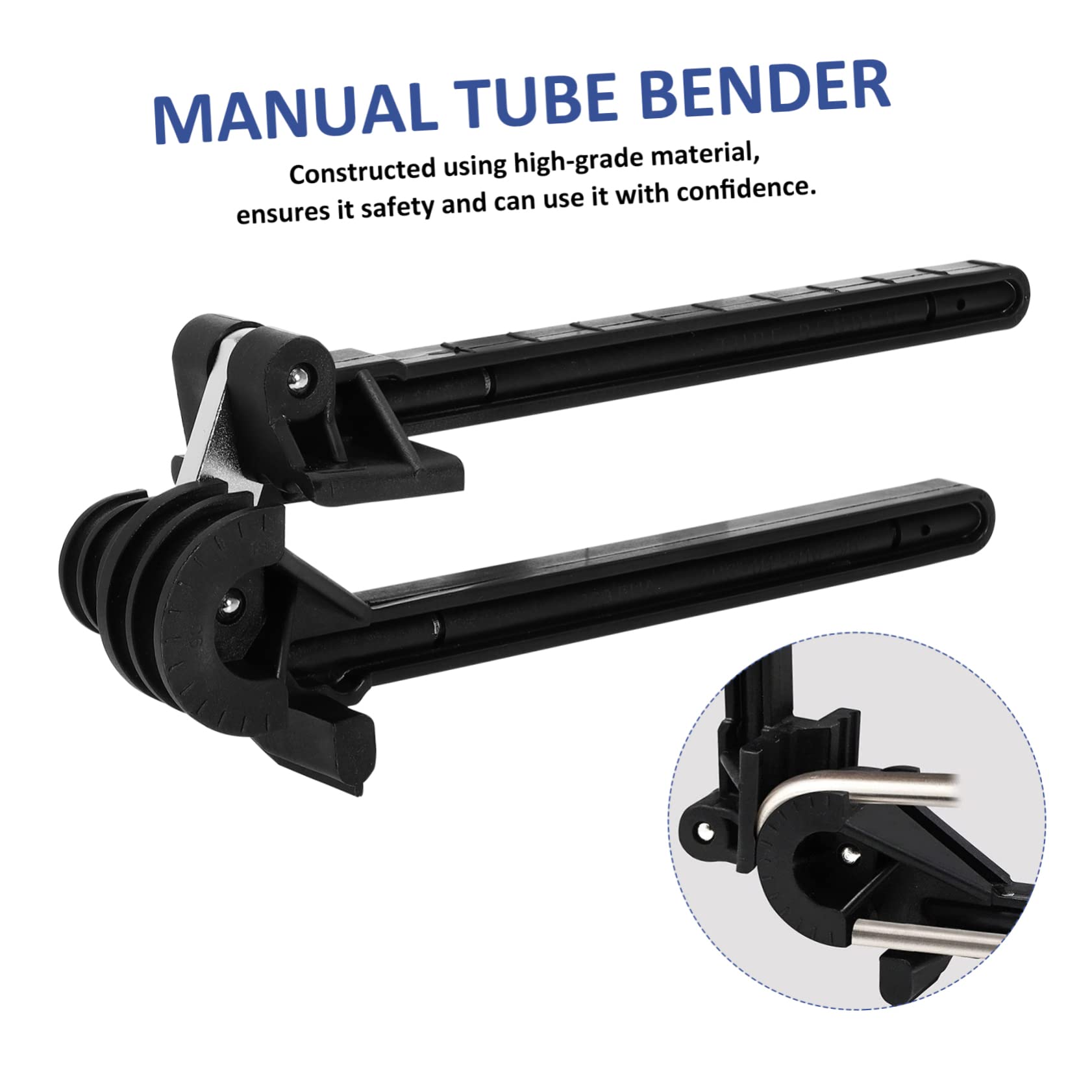 Operitacx 1pezzi Piegatubi Manuale per Tubi in Rame Utensile per Piegare Tubi in Alluminio e Acciaio Inossidabile Piegatubi Marcatura Calibrata per Curve Precise Lato Sinistro, Destro e Offs