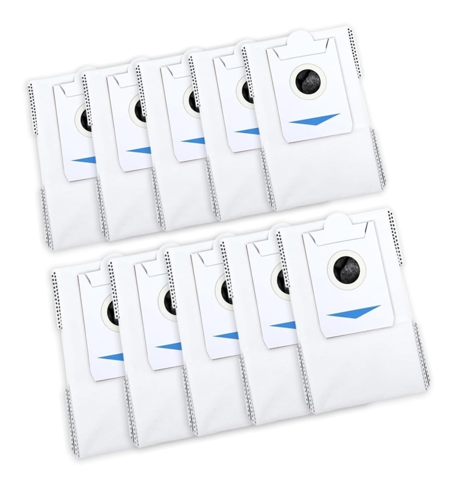 Paquete de 10 bolsas de repuesto de gran capacidad for aspiradoras Ecovacs DEEBOT N30 Omni y N30 Pro.