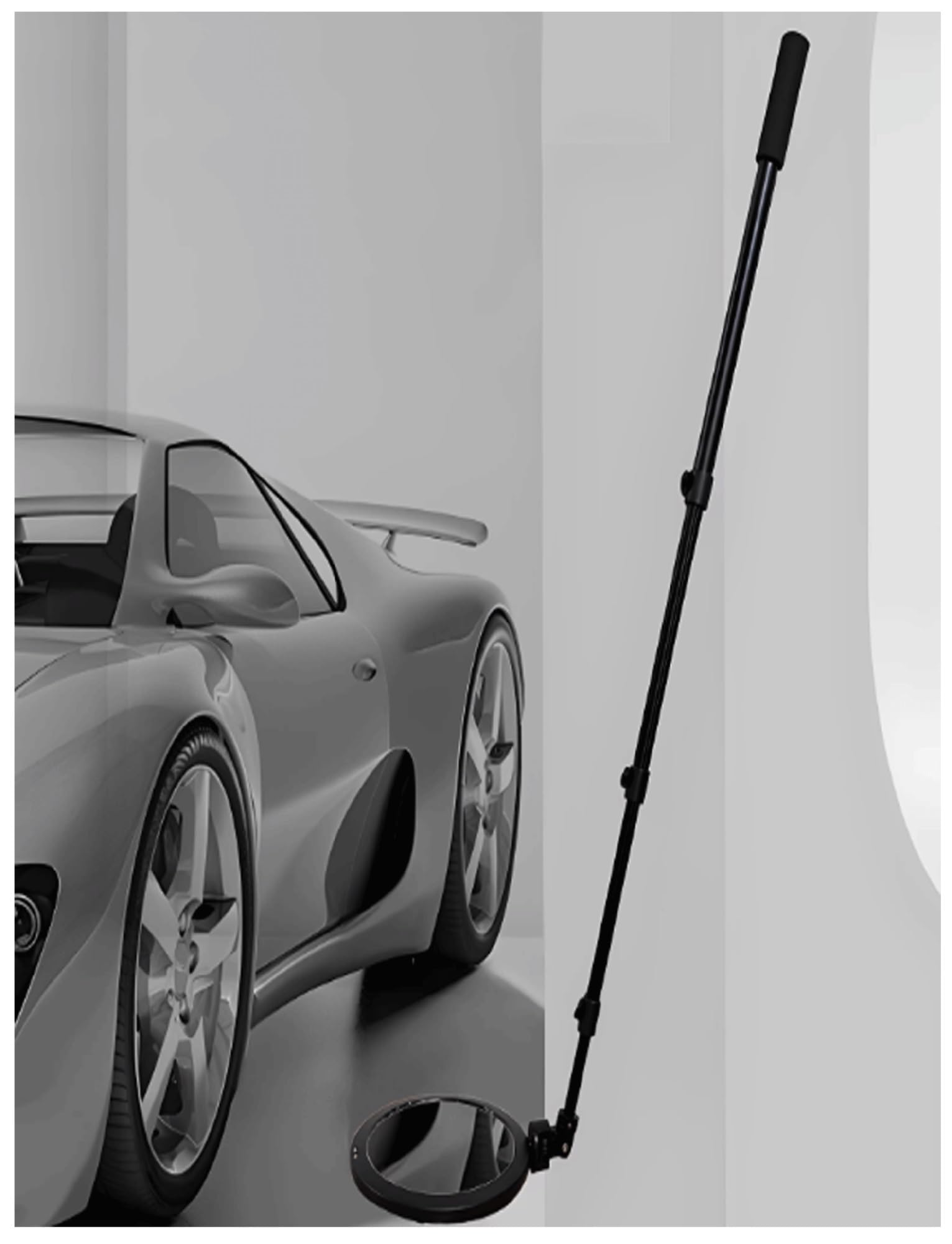 Genérico Espejo de inspección Extensible de 16 cm for Controles de Seguridad Debajo del vehículo, Uso Industrial en la construcción automotriz
