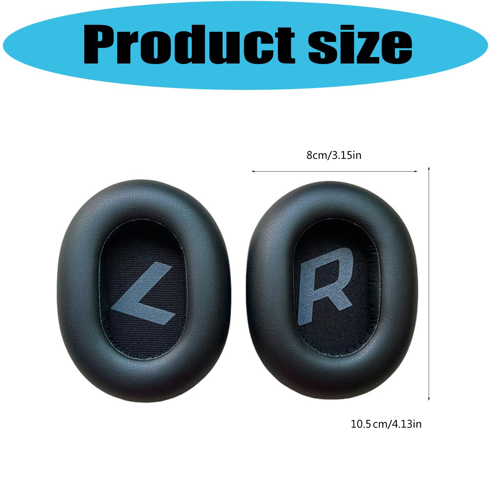 1 par de almohadillas de oído para GO810 BG810S compatible con auriculares almohadillas de repuesto para almohadillas aislantes de ruido