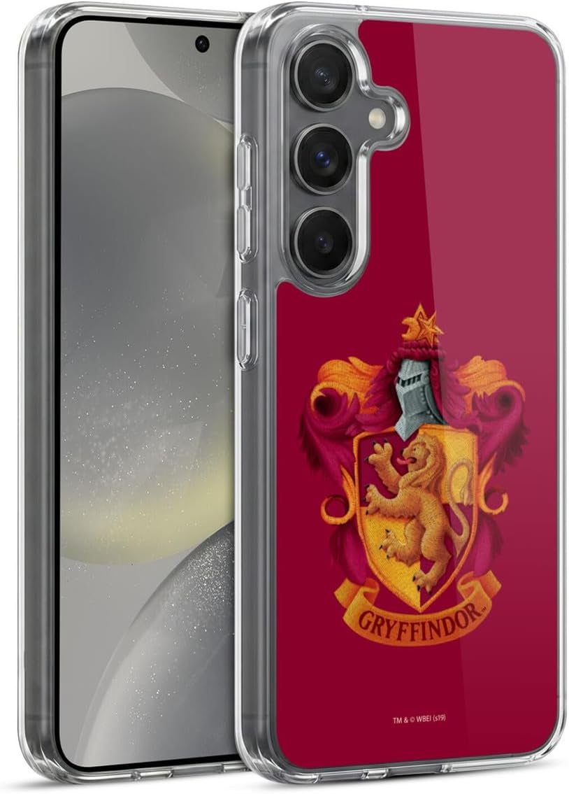 Head Case Designs Officially Licensed Harry Potter Gryffindor Crest Chamber of Secrets I Gel Case [Military Grade Protection] Compatible with Samsung Galaxy S24 5G and Compatible with MagSafe