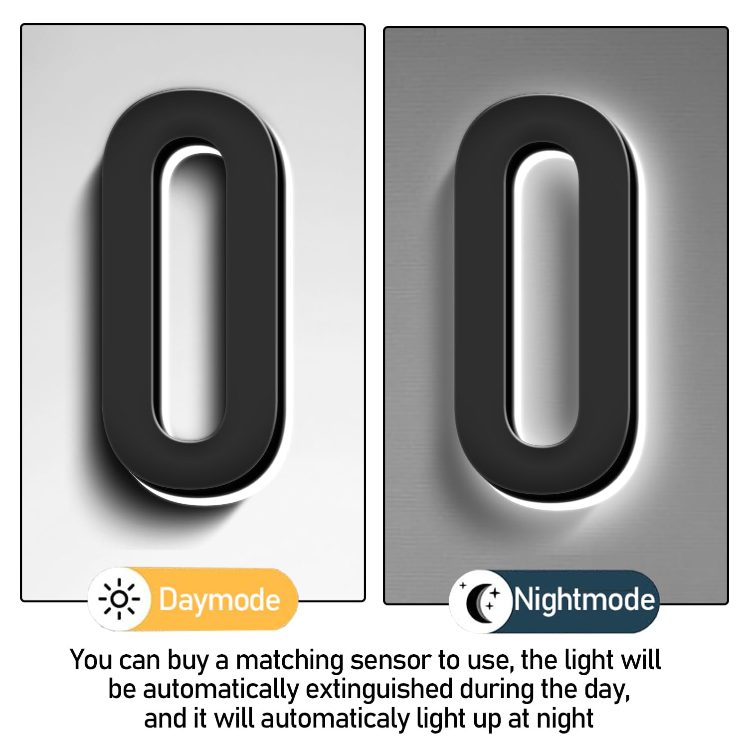 Números de Casa Iluminados Con LED Retroiluminados Para Exteriores, Números de Dirección de Casa Iluminados Modernos Para Exteriores, Números Casa Iluminados Acero Inoxidable A Prueba Agua