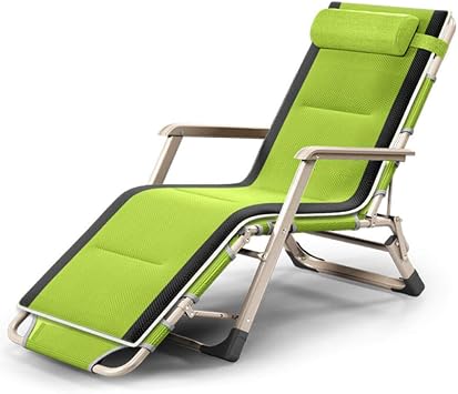Folding Reclining,Reclining Zero-gravity Recliner, Garden Chairs, Folding Patio Chairs, Portable Sun Loungers, Zero Gravity Chairs, Support 200 Kg-Blue + Pearl Cotton Pad