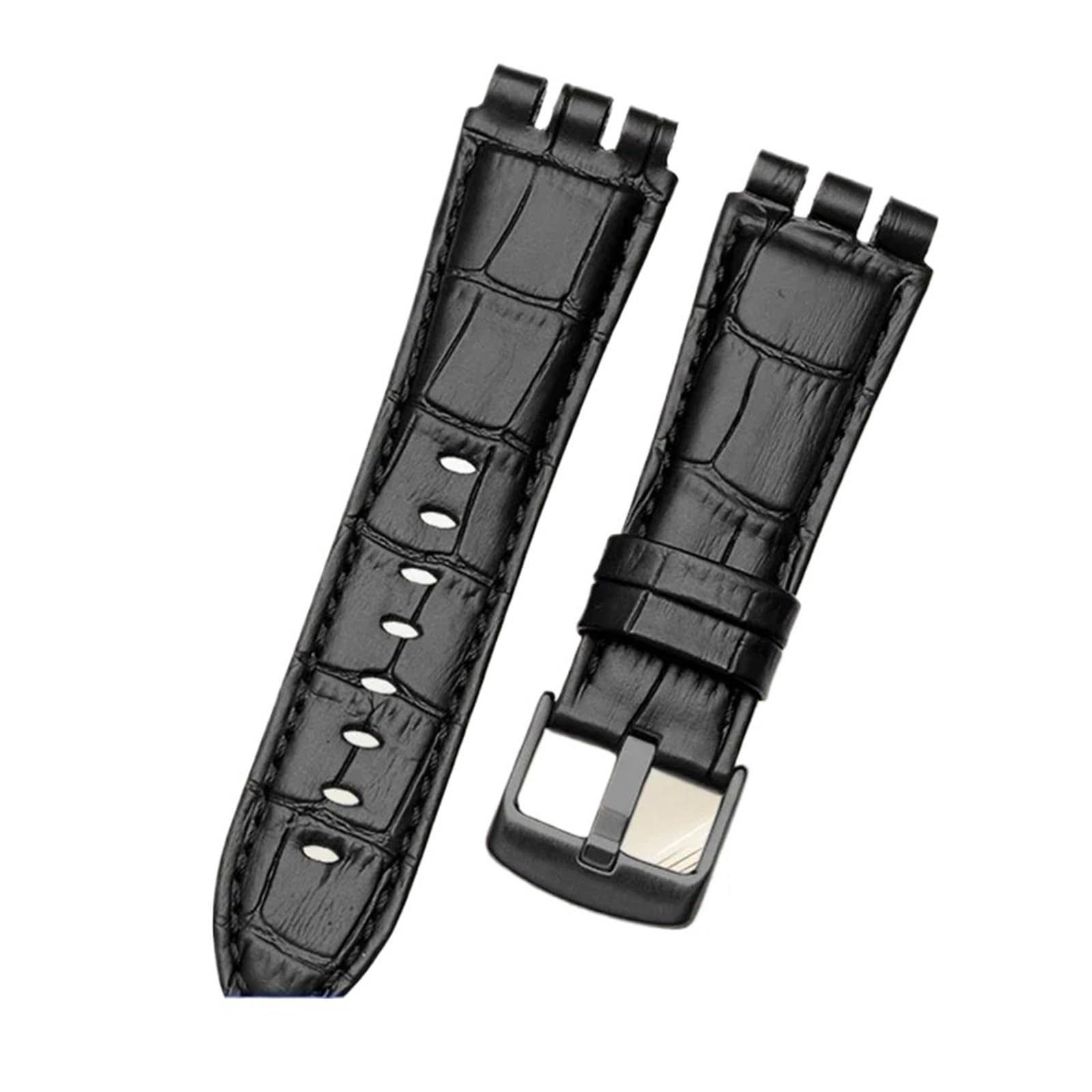 Bracelet de montre en cuir de veau, 23MM, fermoir en acier, Compatible avec Swatch IRONY YOS440 449 448 401G, Bracelet de montre for homme
