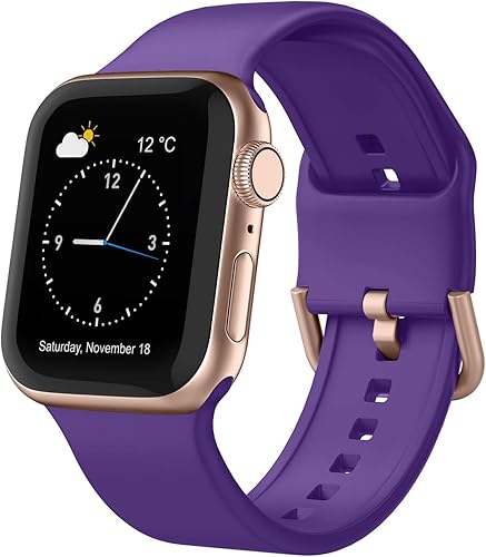 Miniatura 10 de Correa deportiva para Apple Watch, 49, 46, 45, 44, 42, 41, 40 y 38 mm, correa de silicona suave, cierre clásico, reemplazo para iWatch Series 11