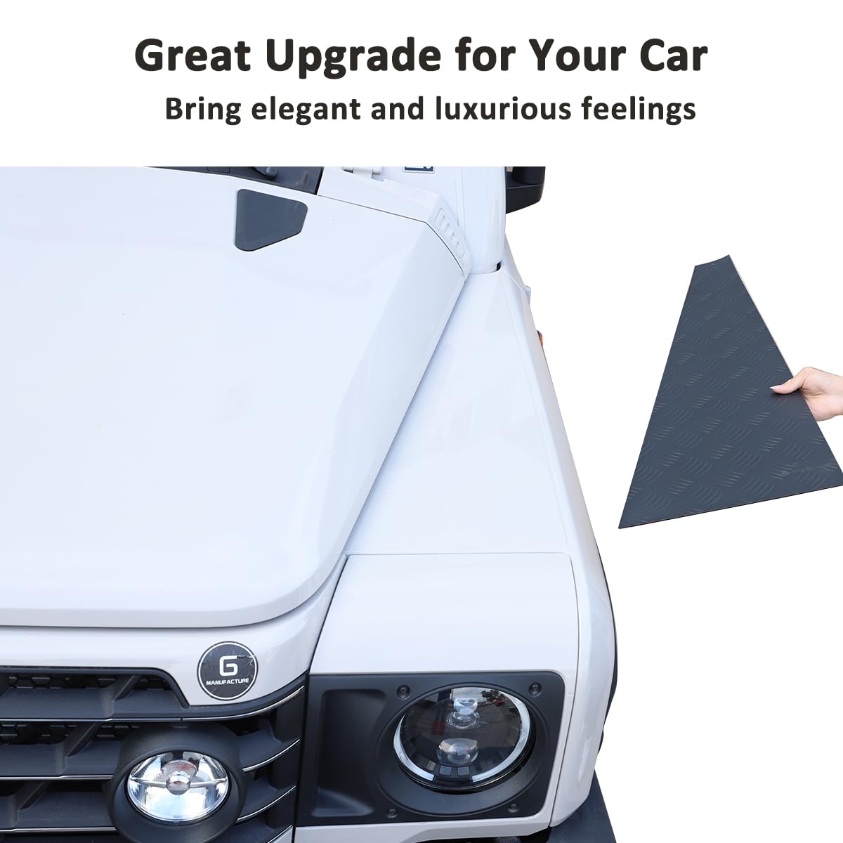 Pannelli Protettivi Cofano Auto Per Ineos Grenadier 2020-2024 - Alluminio Nero - Adesivo 3M - Foto 10