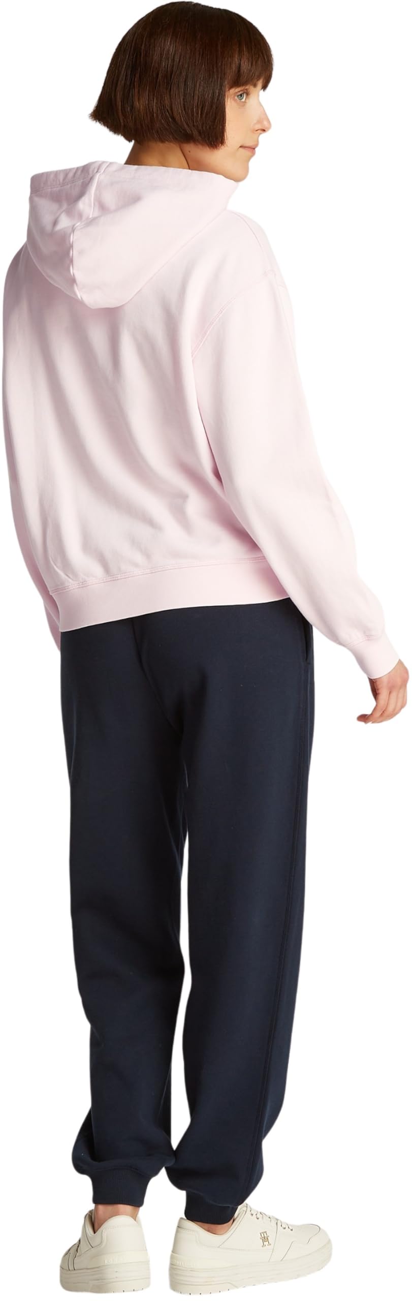 TOMMY HILFIGER Felpa con Cappuccio con Bandiera del contratto Reg WW0WW45979 Donna