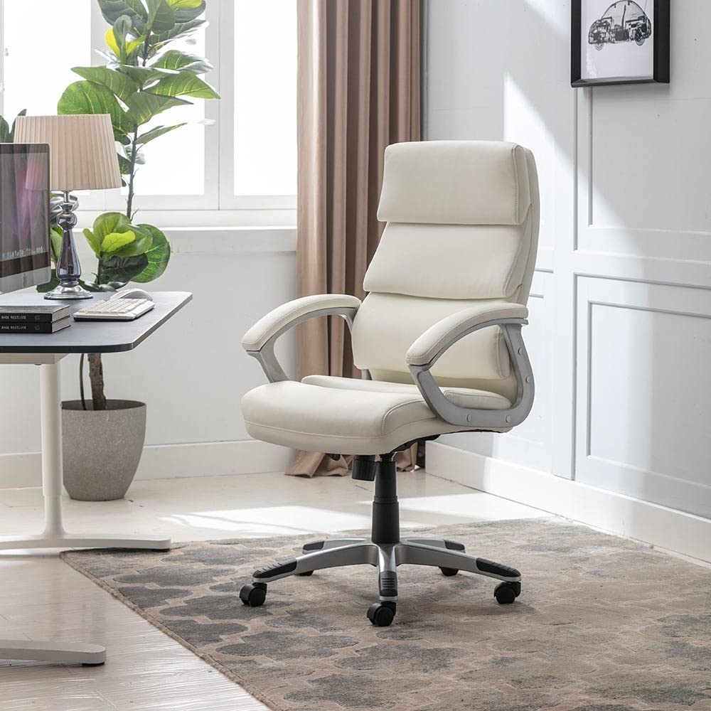 Danube Home Ventura Swivel Office Chair Ergonomic Gaming Chair I Modern  Computer Chair I 360° Swivel Pu Leather Office Chair I Adjustable Executive