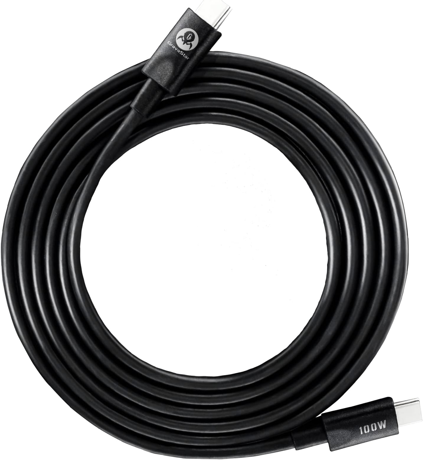 GravaStar USB C to USB C Cable, 100W [1-Pack 1.5ft] PD 5A Fast Charging Type C to Type C Cable, Nylon Braided USB-C Cord Phone Charger for Samsung S22 Note 20 iPad Pro MacBook Tablets LG Google etc.