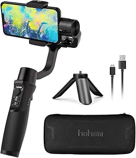Hohem iSteady Mobile Plus, estabilizador de suspensão portátil de 3 eixos para smartphone, iPhone, smartphone e gimbal para iPhone 11 Xs Max Xr X 8 Plus smartphones Android para YouTube, vídeo blogueiro