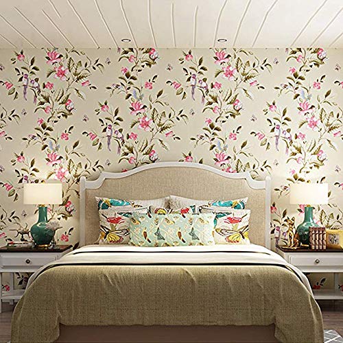 Papier Peint Intissé Floral : Rénovation Facile des Murs Abîmés