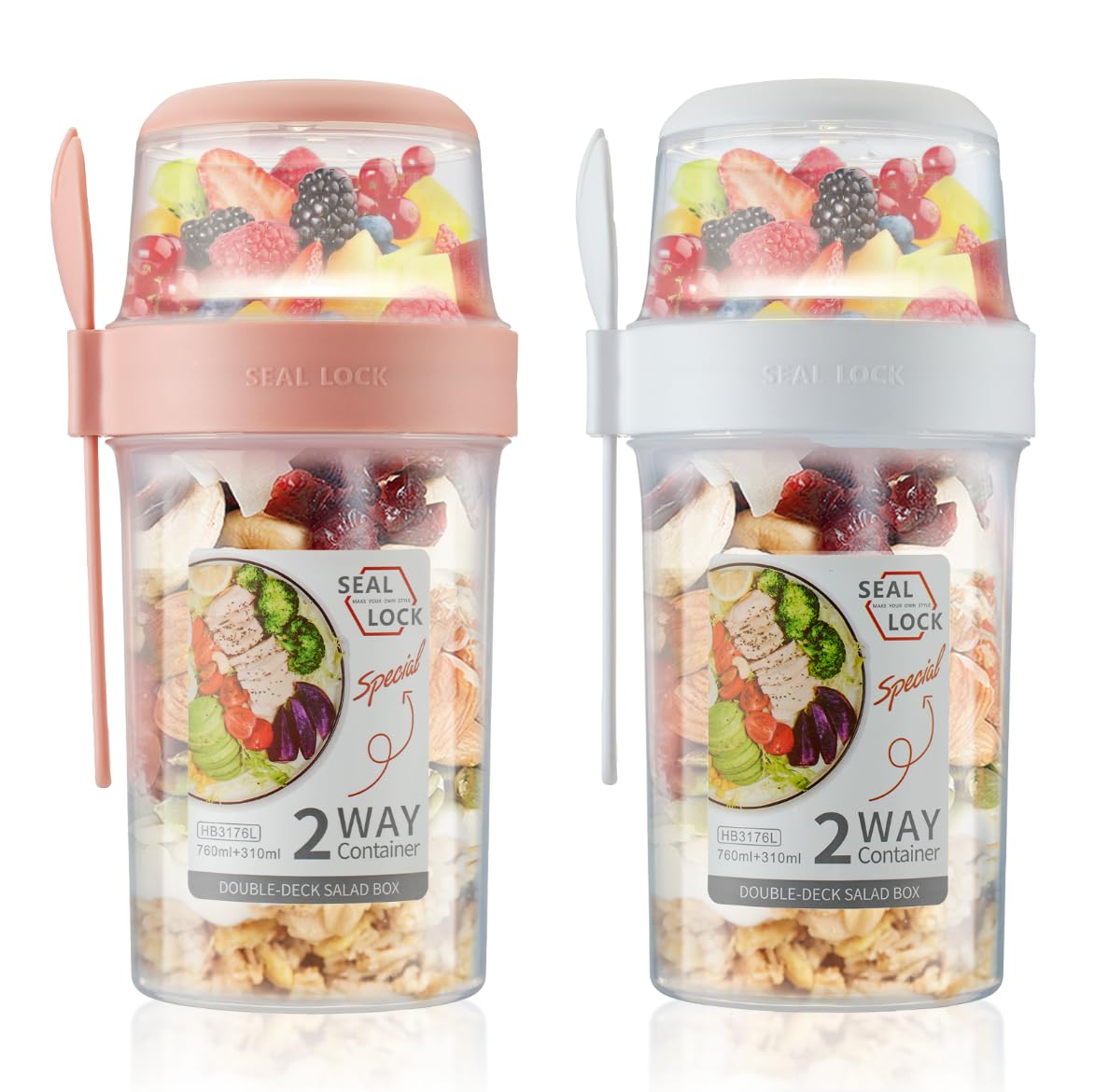 Pots de petit-déjeuner hermétiques pour éviter les fuites de porridge