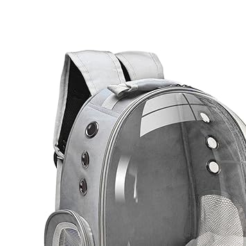 Meri SHOPP Waterproof Pet Carrier Backpack Puppy Dome Hiking Outdoor Knapsack Grey