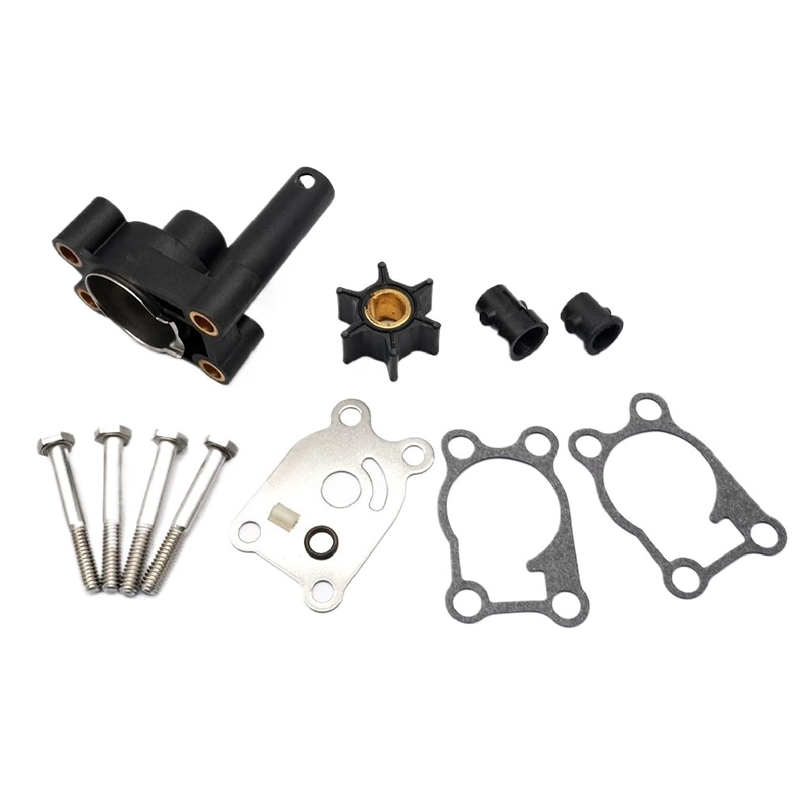Kit girante pompa acqua con alloggiamento for Johnson Evinrude 4 4.5 5 6 7.5 8 HP 1984 1986 2005 fuoribordo 389844 0396644 396644 18-4529