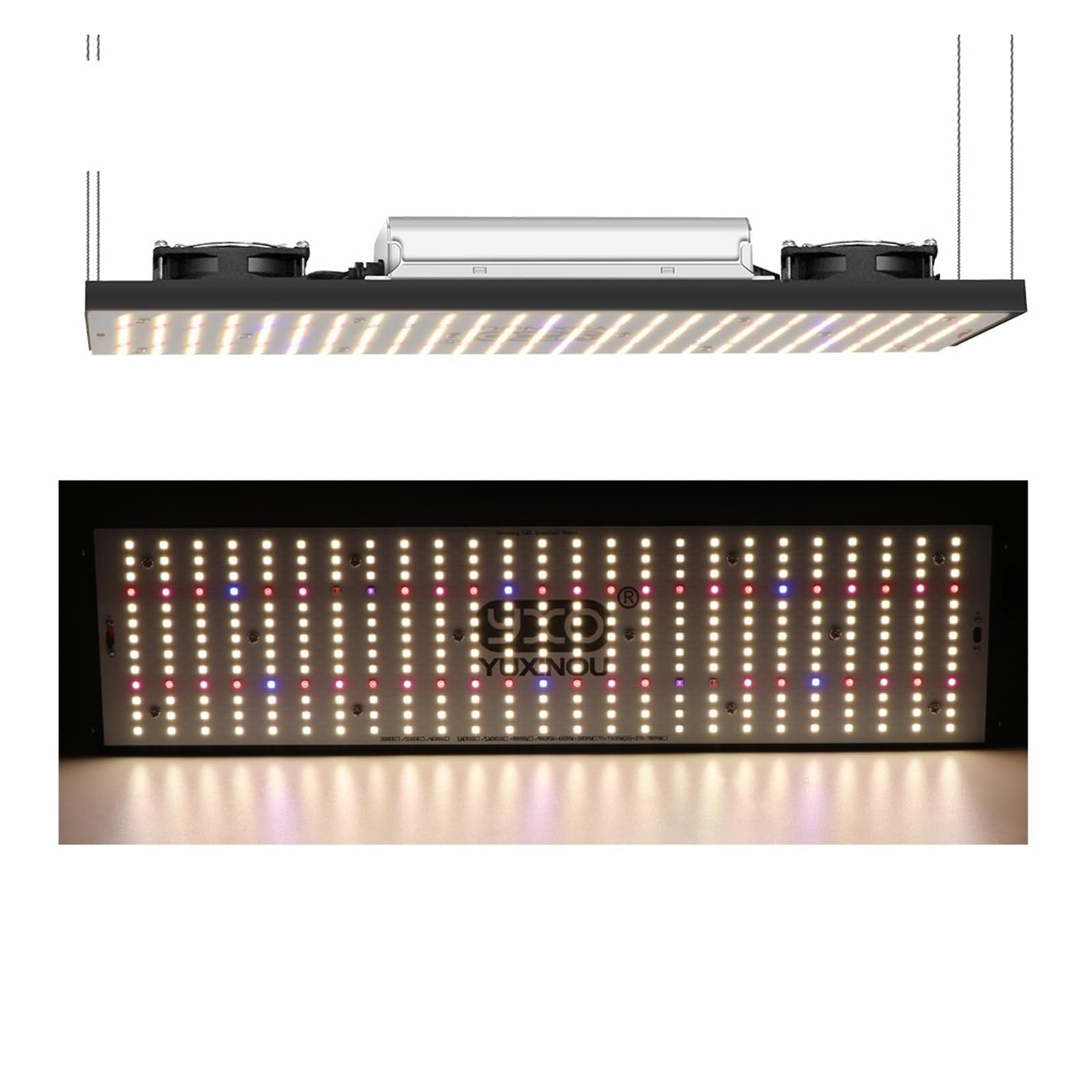 Lampe de Plante, LM301H 1000W LED quantique élèvent la lumière 200W Lampe Phyto à Spectre Complet for la Croissance hydroponique de Plante de Serre végétale(3KK 660 450UVIR)