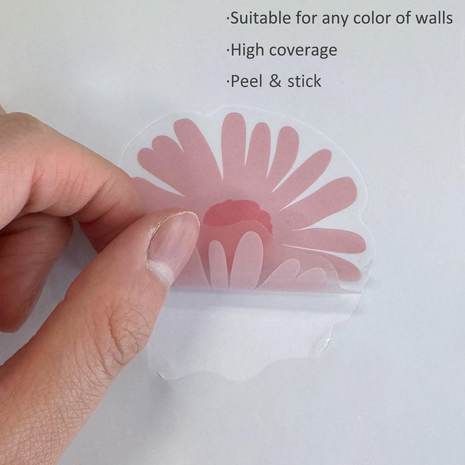 Snapklik.com : Daisy Wall Decals Boho Flower Wall Stickers 72 PCS For ...