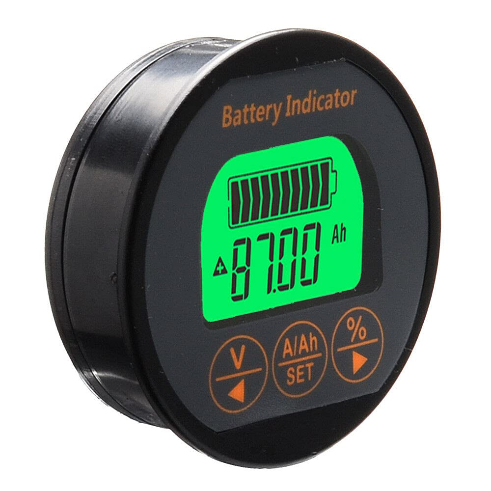 DollaTek 8-80V 350A Voltímetro de Corriente de batería Pantalla LCD Monitor de probador Digital para automóvil/Barco a Motor/Caravana, etc.