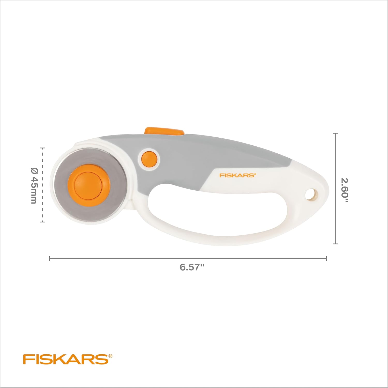 Fiskars Loop Rotary Cutter, Titanium 45mm Blade, Ideal for Cutting Multiple Layers, For Fabric, Felt, Vinyl and Crafts, Softgrip Handle