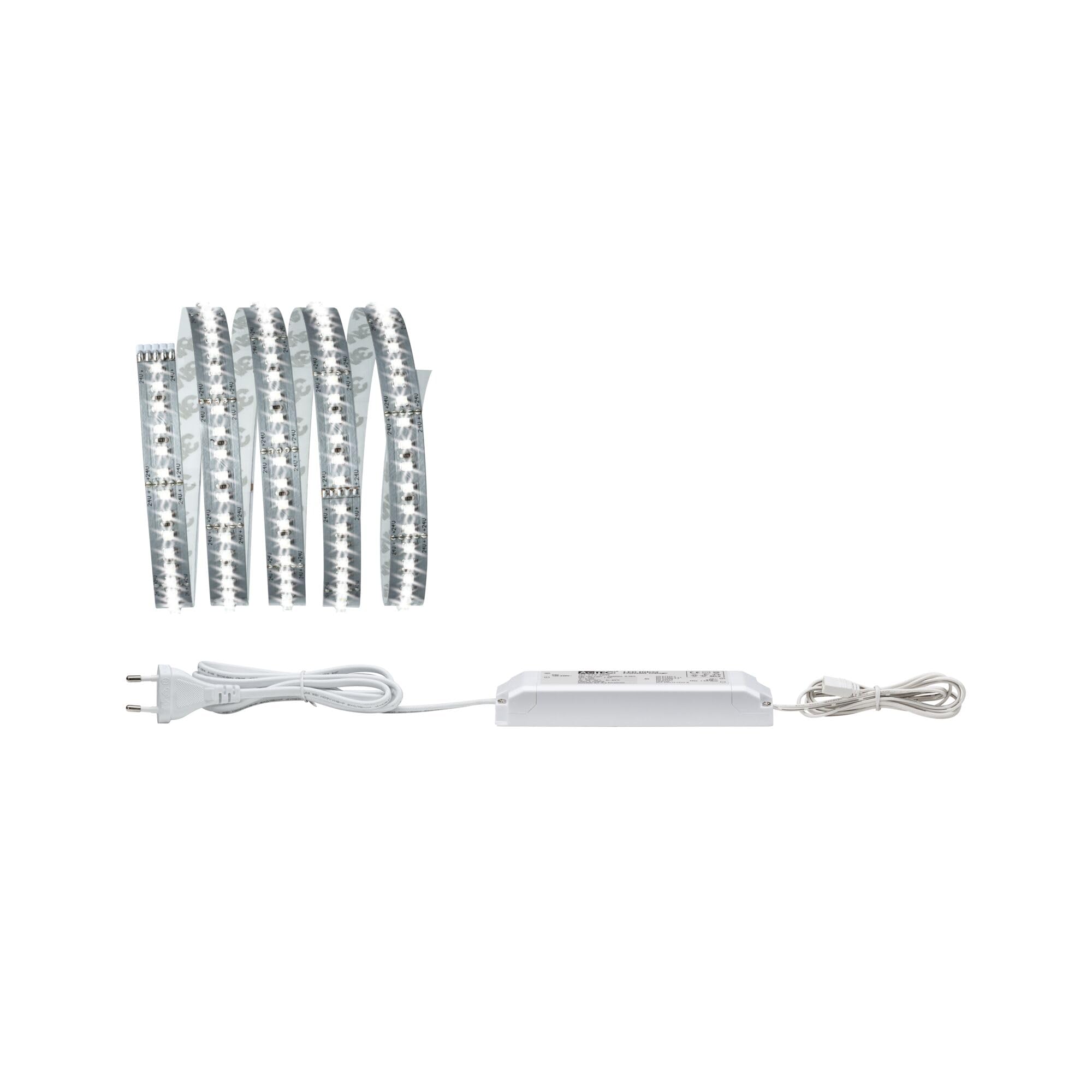 Paulmann 70586 Function MaxLED 1000 zestaw basis 1,5 m białe światło dzienne 17W 230/24V 36VA srebrny 70586 LED taśma św. pasek św. wąż świetlny
