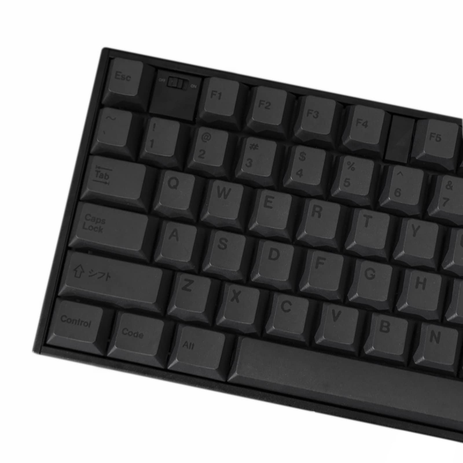 PBT Keycaps 60 Percent - Black 142 Keys Keycap Set Cherry Profile DYE-Sub, Custom Gray Theme Minimalist Style Keyboard keycaps Suitable for 60/61/65/68/75/98 Mechanical Keyboard